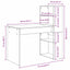 Bord Artisan Egetræ Konstrueret træ 113 x 54 x 120 cm