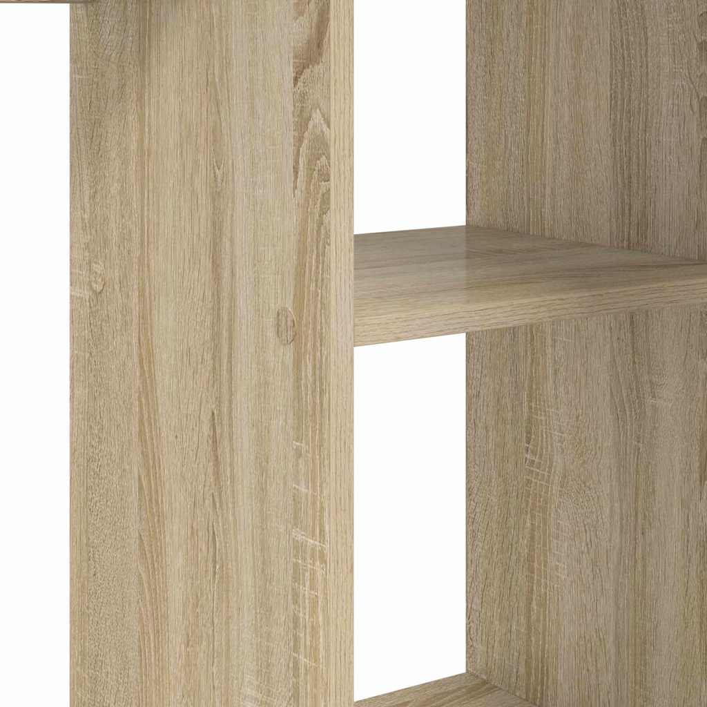Bord med hylde Sonoma eg 142 x 102 x 73 cm Konstrueret træ