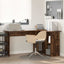 Bord med hylde Røget eg 142 x 102 x 73 cm Konstrueret træ