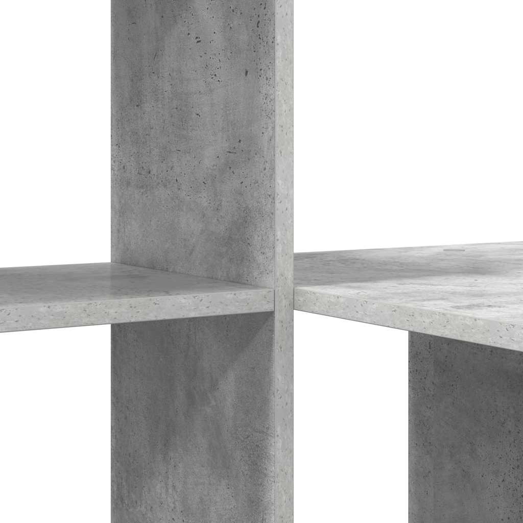 Bord med hylde Beton Grå 131,5 x 50 x 106,5 cm Konstrueret træ