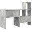 Bord med hylde Beton Grå 131,5 x 50 x 106,5 cm Konstrueret træ