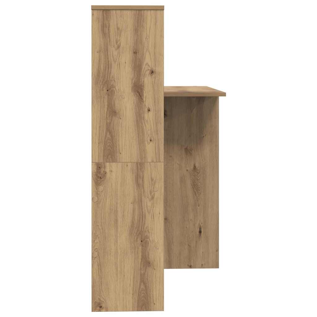 Bord Artisan Egetræ Konstrueret træ 131,5 x 50 x 106,5 cm