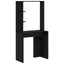Bord med hylde Sort eg 78,5 x 37 x 154,5 cm Konstrueret træ