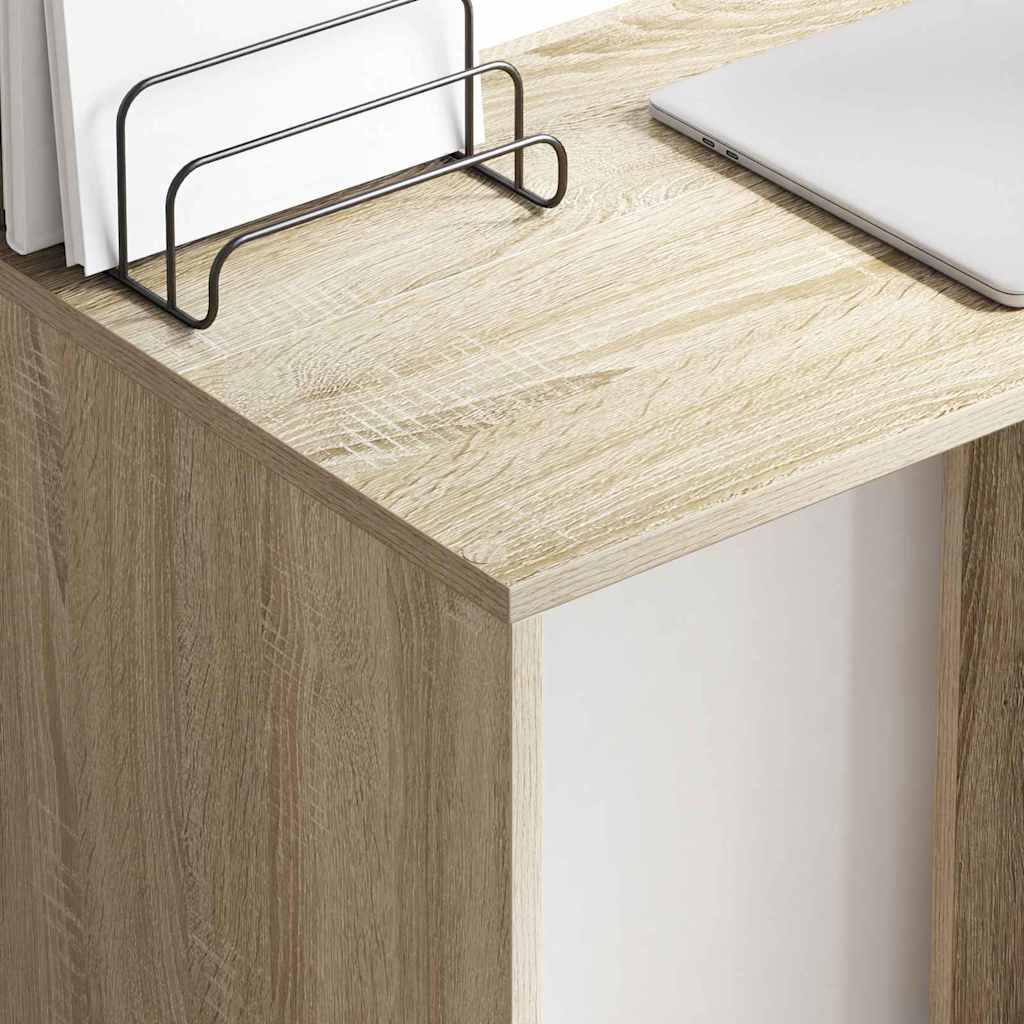 Bord med hylde Sonoma eg 78,5 x 37 x 154,5 cm Konstrueret træ