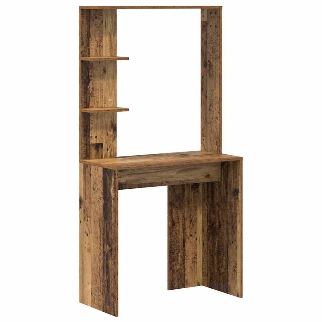 Bord med hylde Gammelt træ 78,5 x 37 x 154,5 cm Konstrueret træ