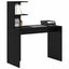 Bord med hylde Sort eg 102 x 50 x 124 cm Konstrueret træ