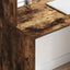 Bord med hylde Røget eg 102 x 50 x 124 cm Konstrueret træ