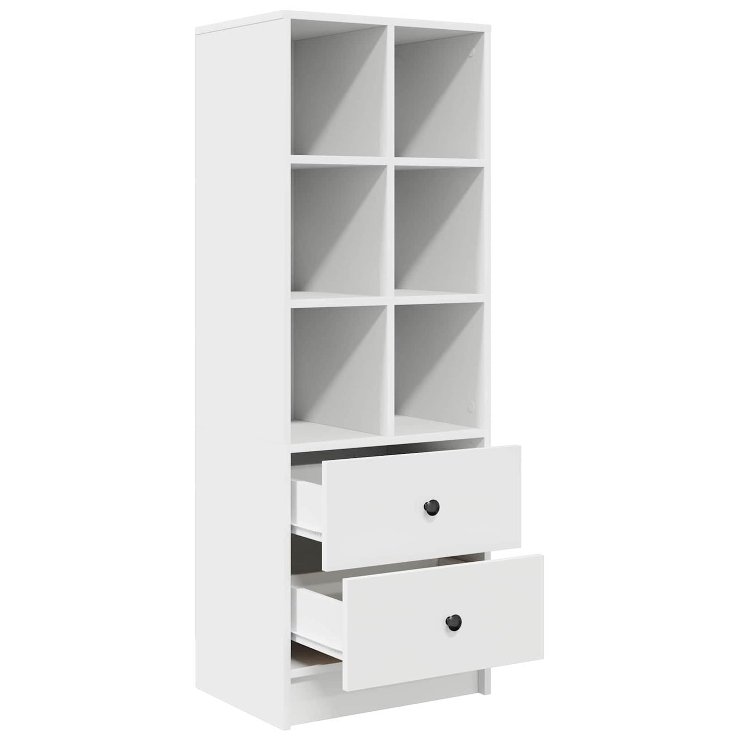 Highboard med skuffe Hvid 45,5 x 34 x 127 cm