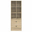 Highboard med skuffe Sonoma eg 45,5 x 34 x 127 cm