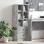 Highboard med skuffe Beton Grå 45,5 x 34 x 127 cm