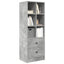 Highboard med skuffe Beton Grå 45,5 x 34 x 127 cm