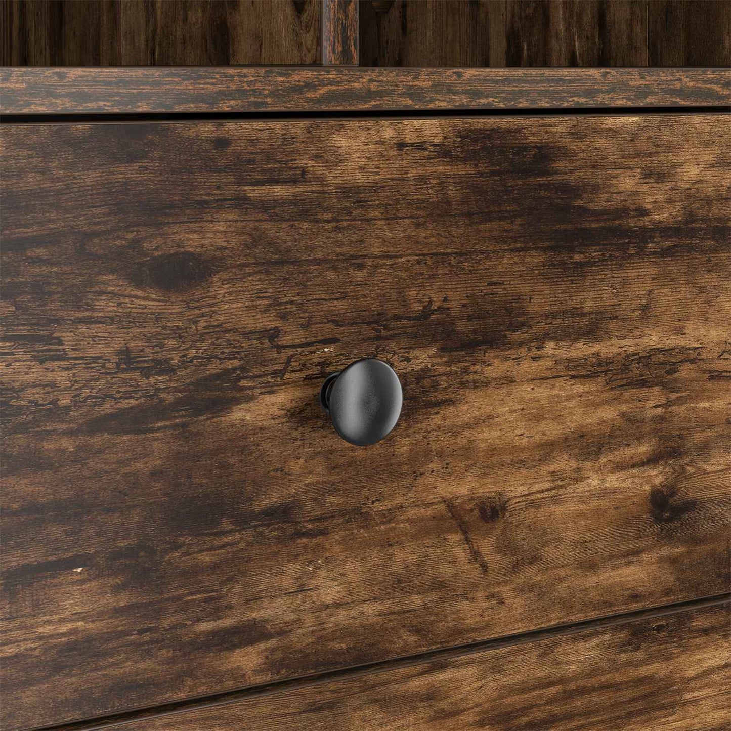 Highboard med skuffe Røget eg 45,5 x 34 x 127 cm