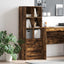Highboard med skuffe Røget eg 45,5 x 34 x 127 cm