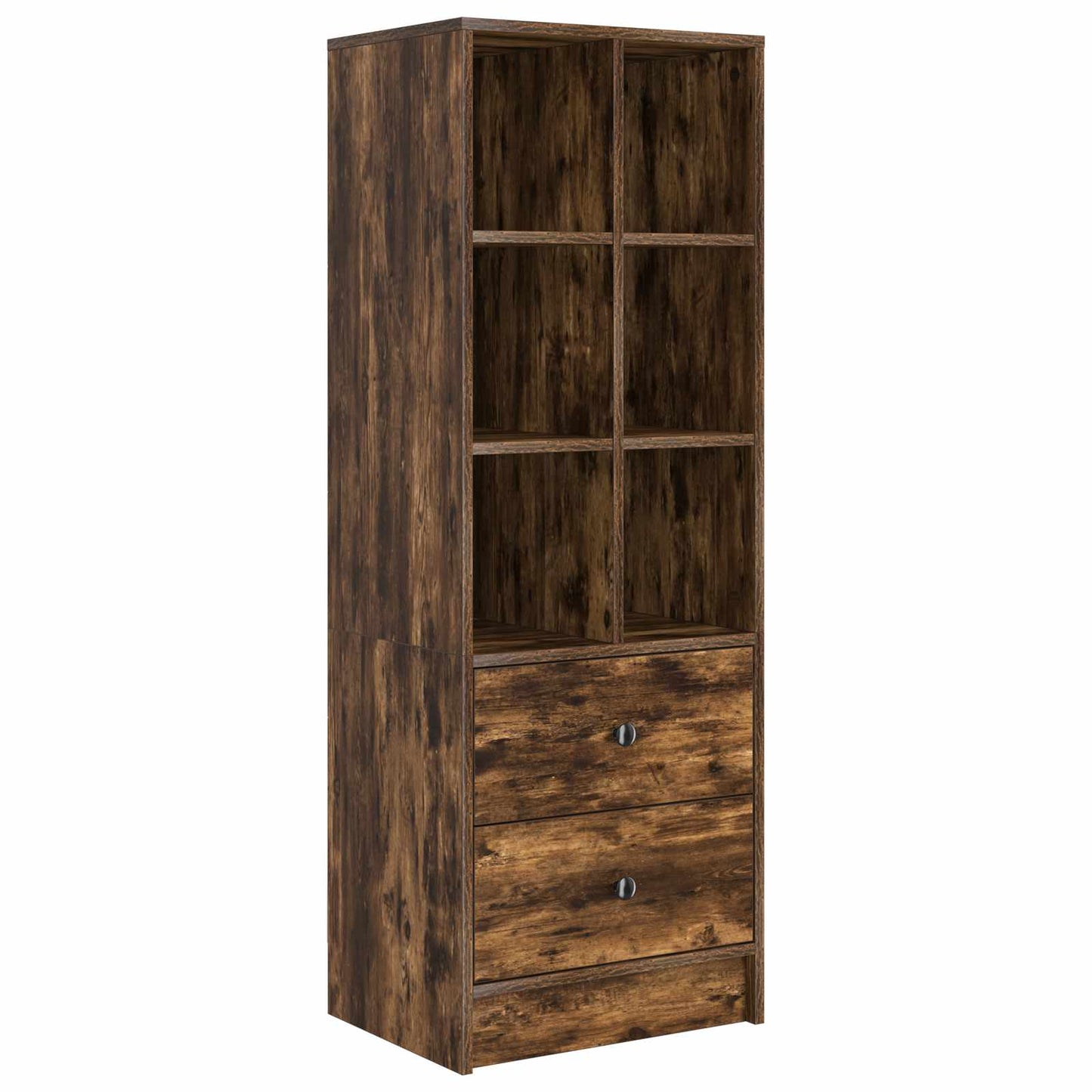 Highboard med skuffe Røget eg 45,5 x 34 x 127 cm