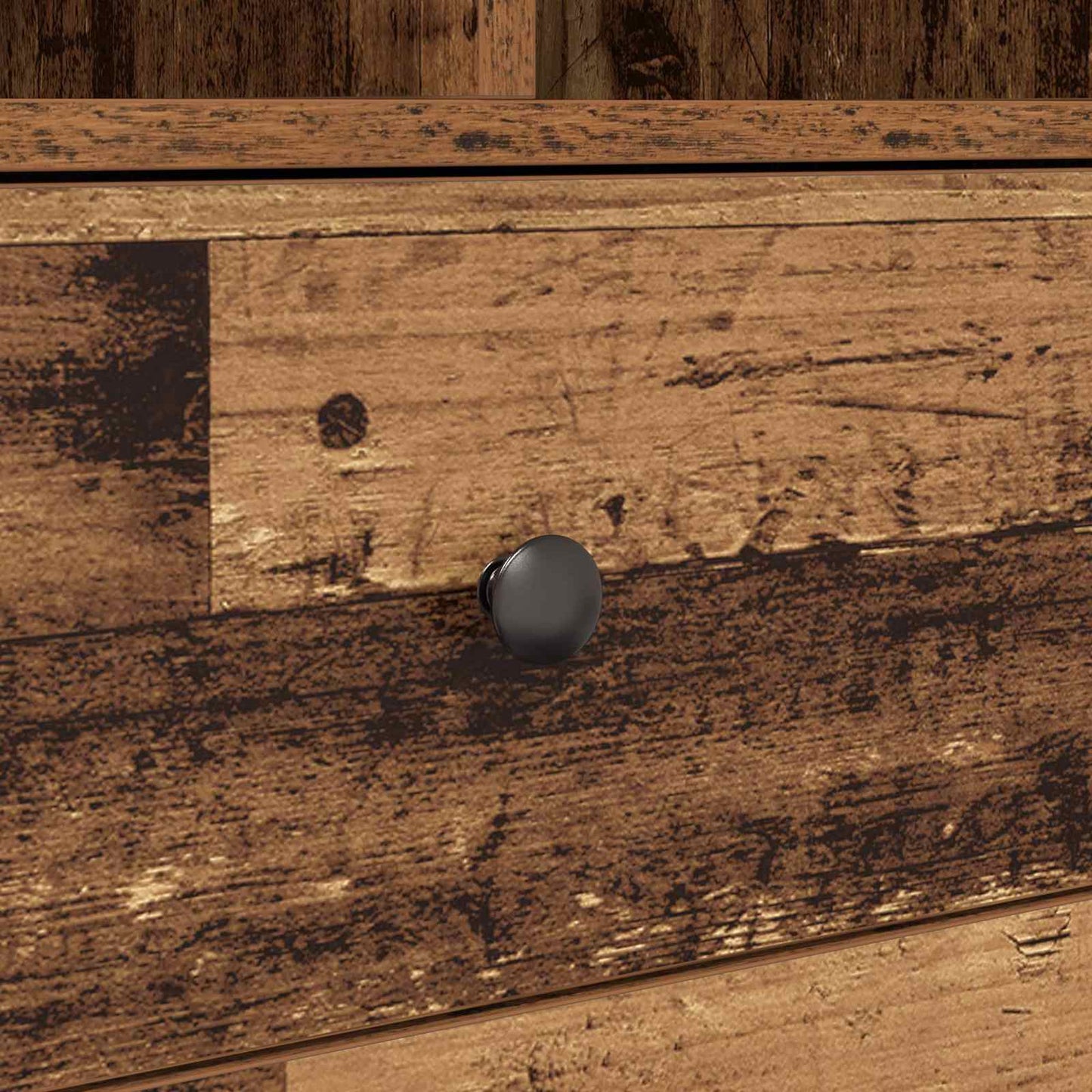 Highboard med skuffe Gammelt træ 45,5 x 34 x 127 cm