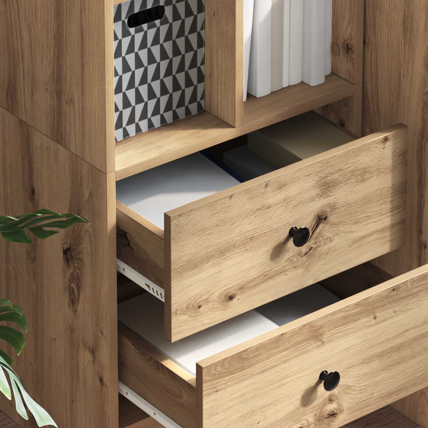 Highboard Artisan Egetræ 45,5 x 34 x 127 cm