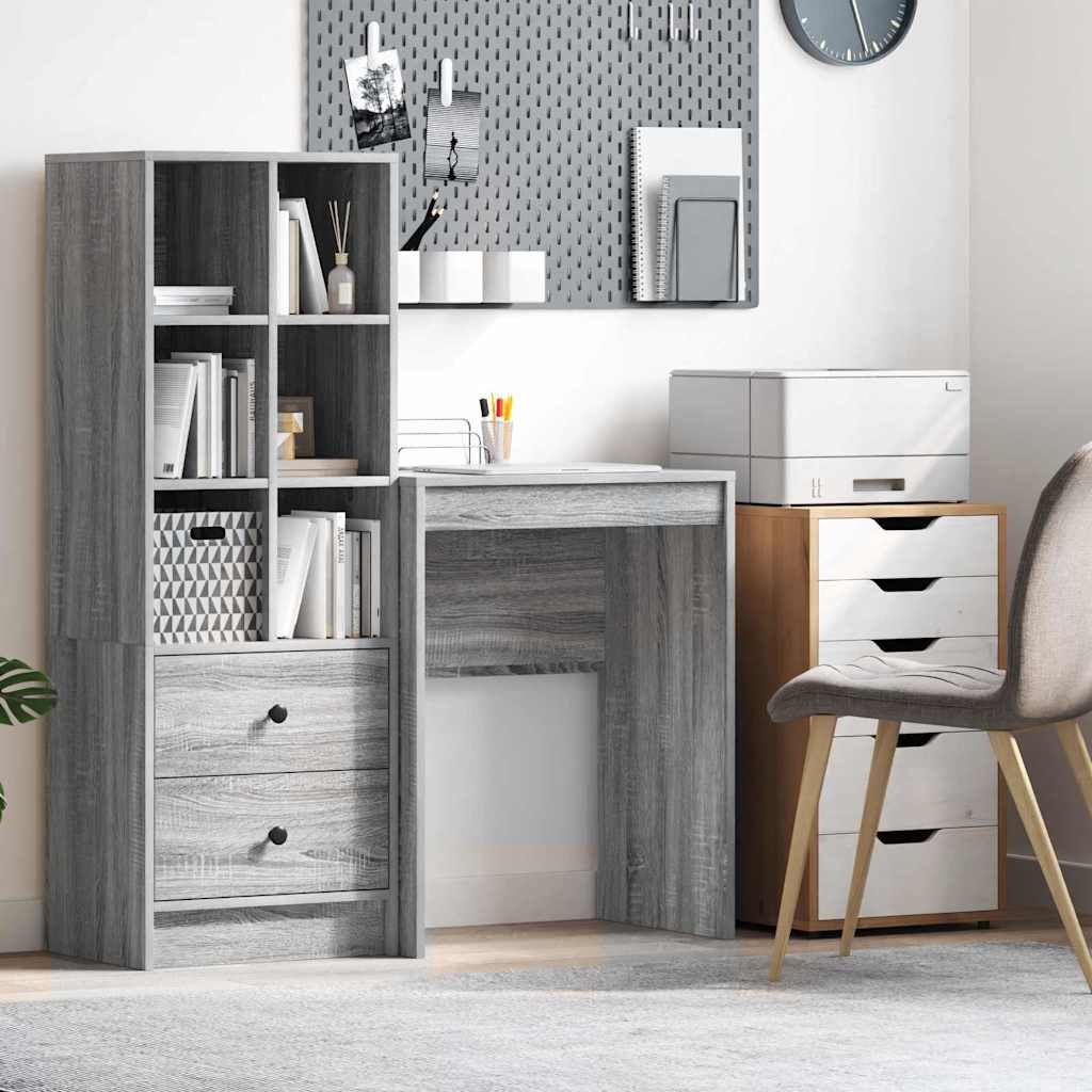 Kompakt skrivebord grå sonoma - 60 × 40 × 76 cm