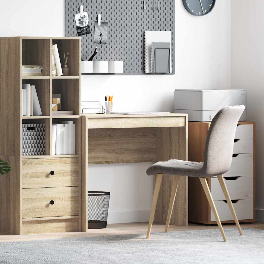 Skrivebord i Sonoma eg - 80 × 40 × 76 cm, kompakt