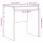 Bord Hvid 70 x 50 x 76 cm