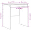 Bord Hvid 70 x 50 x 76 cm