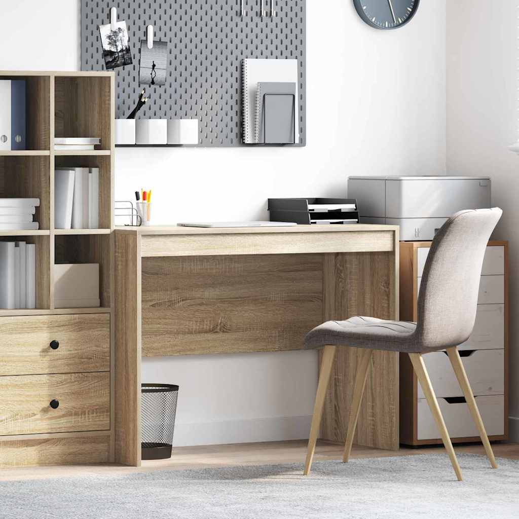 Skrivebord i Sonoma eg - 100 × 50 × 76 cm, kompakt arbejdsbord
