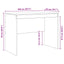Bord Sonoma eg 100 x 50 x 76 cm