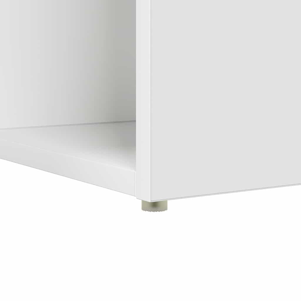 Bord med hylde Hvid 108 x 55 x 103.5 cm Konstrueret træ