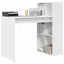 Bord med hylde Hvid 108 x 55 x 103.5 cm Konstrueret træ