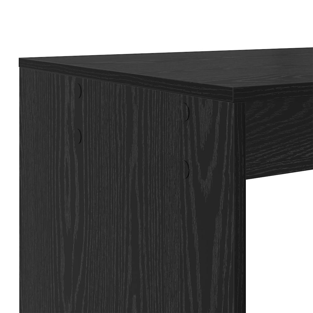 Bord med hylde Sort eg 108 x 55 x 103.5 cm Konstrueret træ