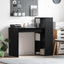 Bord med hylde Sort eg 108 x 55 x 103.5 cm Konstrueret træ