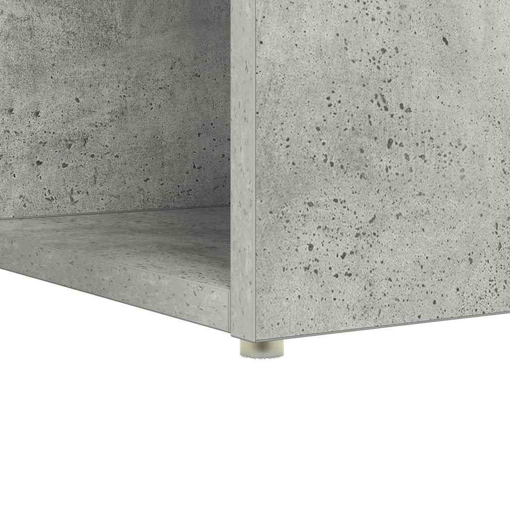 Bord med hylde Beton Grå 108 x 55 x 103.5 cm Konstrueret træ