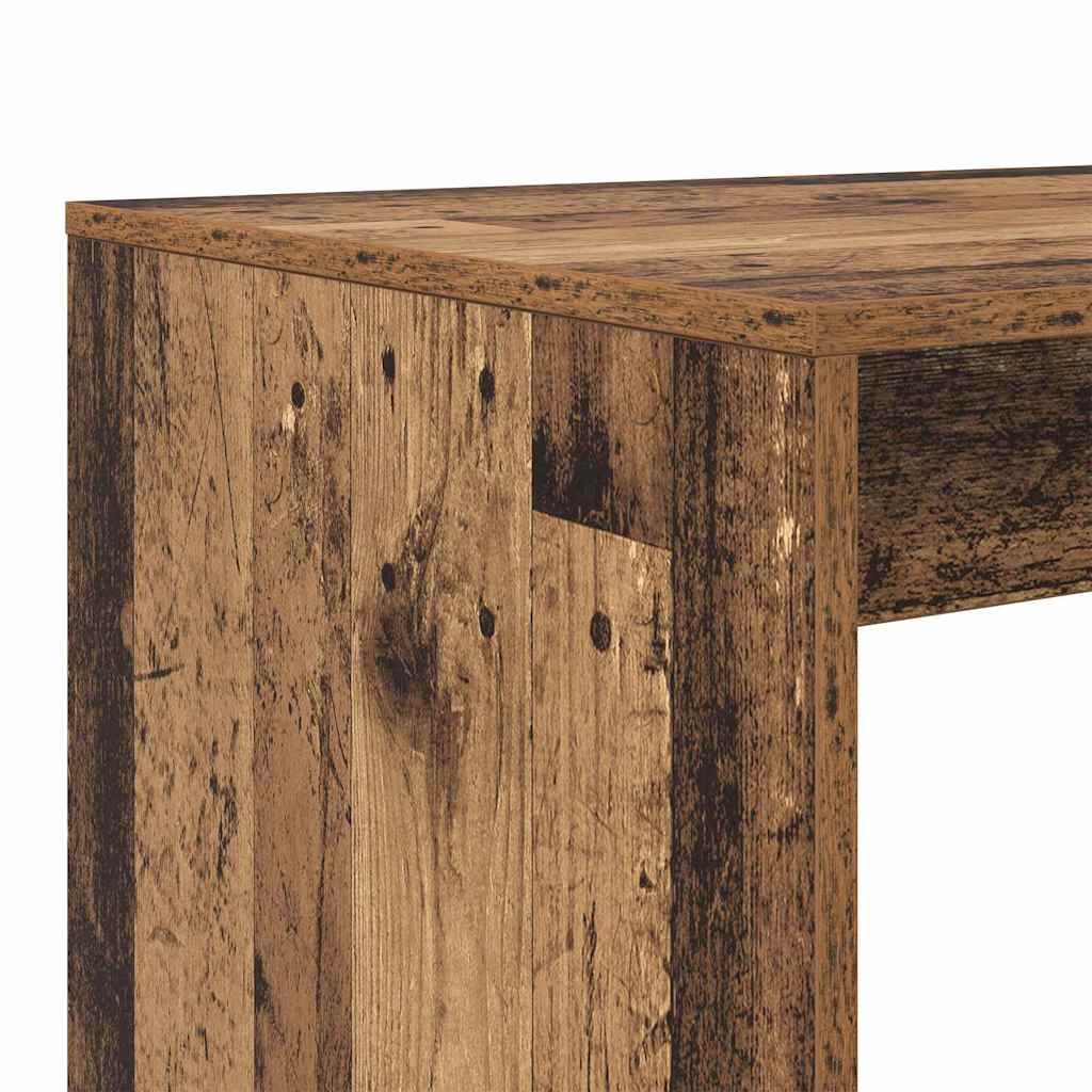 Bord med hylde Gammelt træ 108 x 55 x 103.5 cm Konstrueret træ