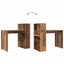 Bord med hylde Gammelt træ 108 x 55 x 103.5 cm Konstrueret træ