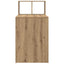 Bord Artisan Egetræ Konstrueret træ 108 x 55 x 103.5 cm