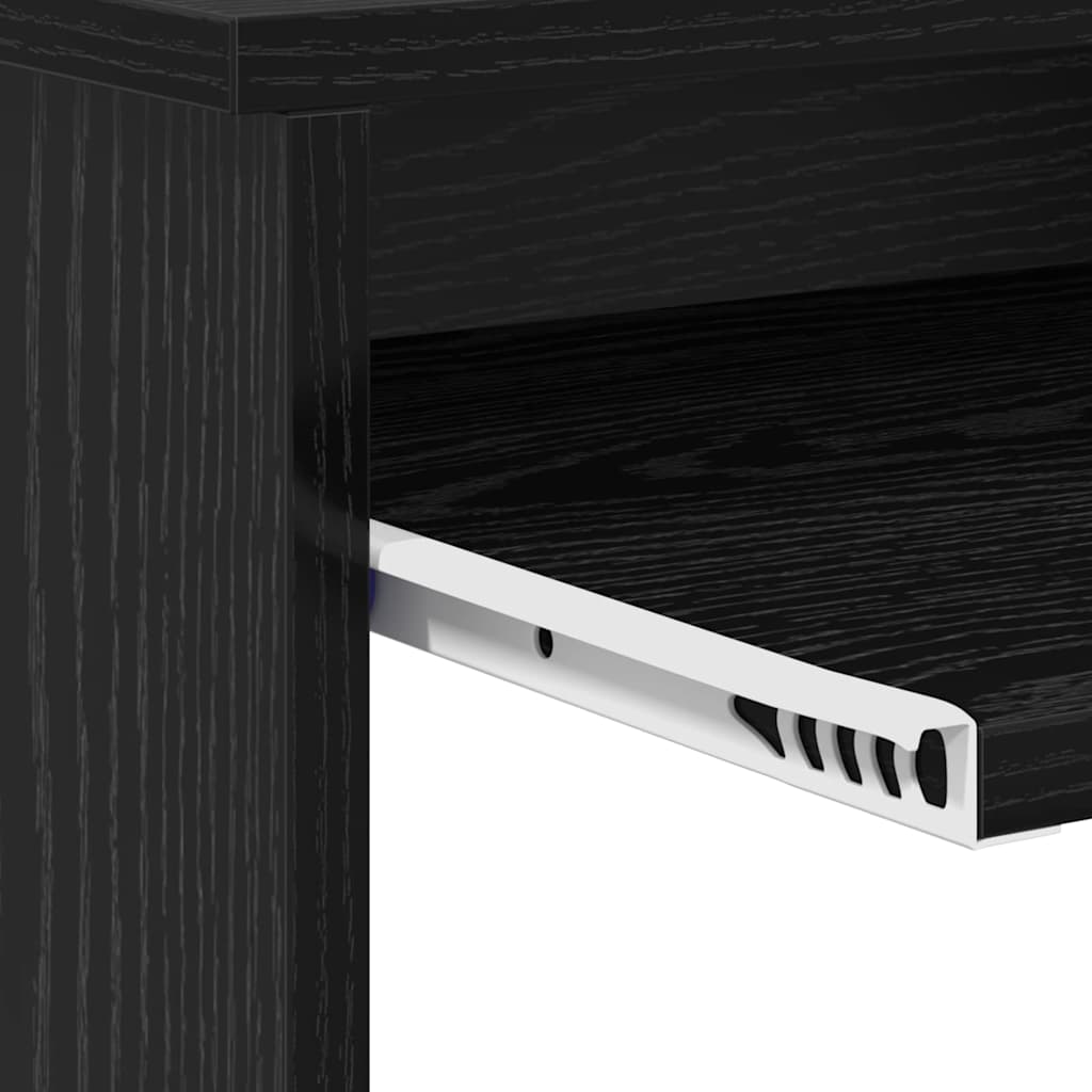 Bord med skuffe Sort eg 106 x 41 x 88,5 cm Konstrueret træ
