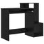 Bord med skuffe Sort eg 106 x 41 x 88,5 cm Konstrueret træ