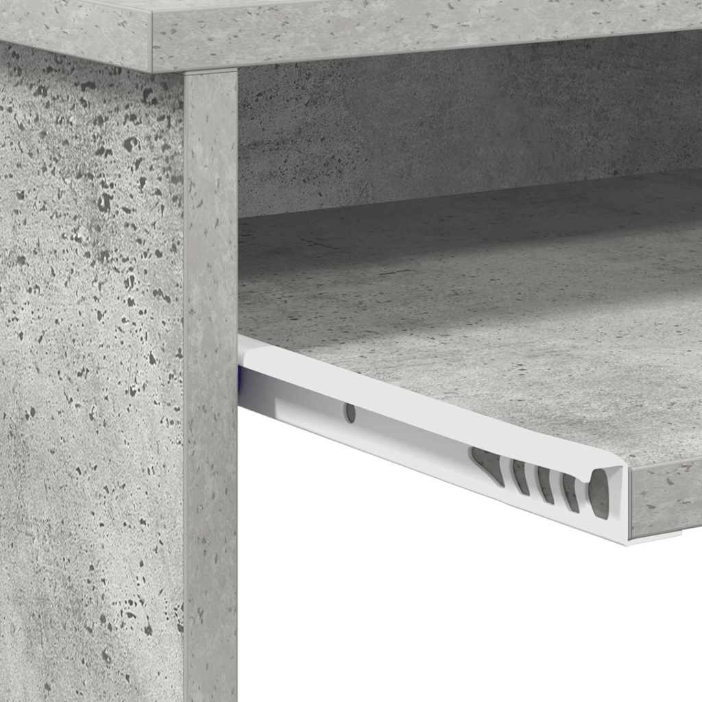 Bord med skuffe Beton Grå 106 x 41 x 88,5 cm Konstrueret træ