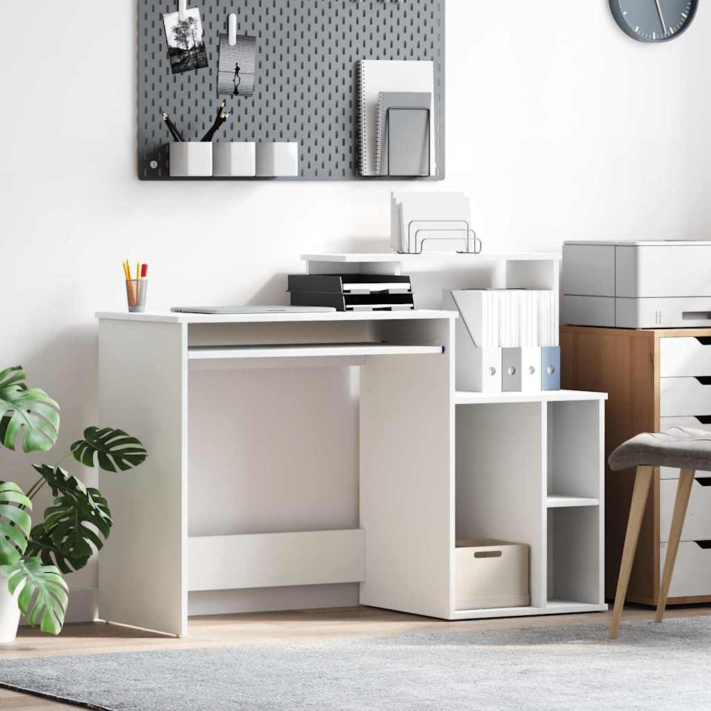 Bord Hvid Konstrueret træ 120,5 x 44 x 88,5 cm billede