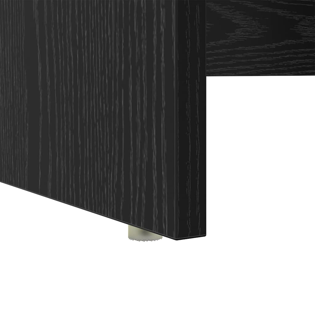 Bord med skuffe Sort eg 120,5 x 44 x 88,5 cm Konstrueret træ