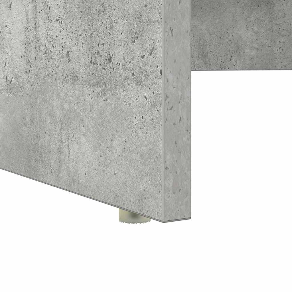 Bord med skuffe Beton Grå 120,5 x 44 x 88,5 cm Konstrueret træ