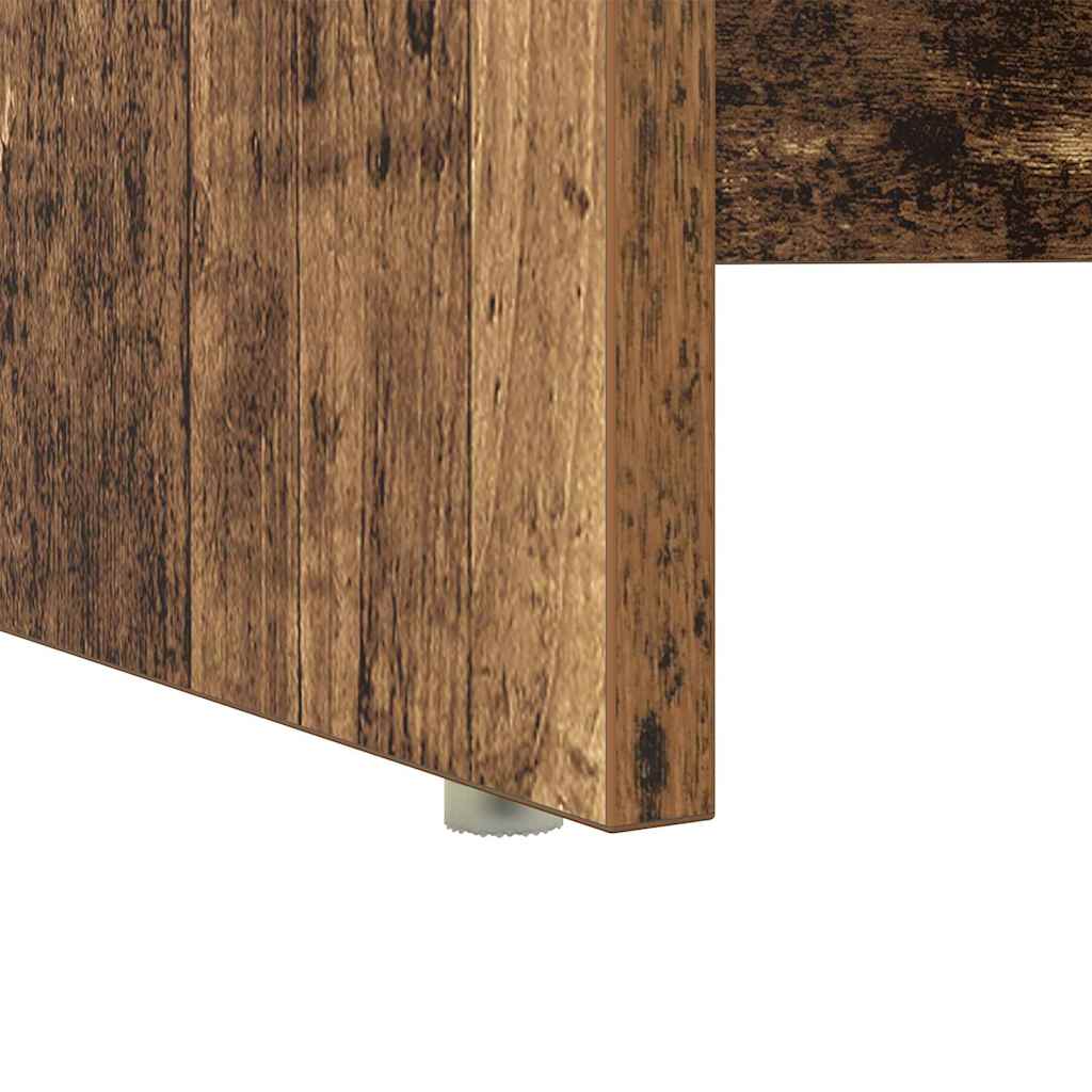 Bord med hylde Gammelt træ 120,5 x 44 x 88,5 cm Konstrueret træ