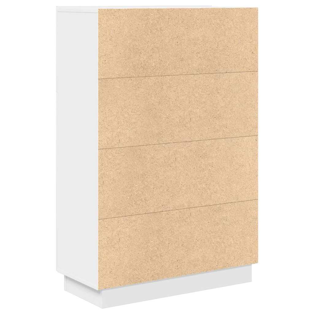 Bord med hylde Hvid 71,5 x 31,5 x 106,5 cm Konstrueret træ