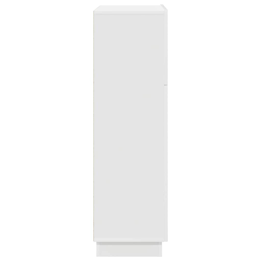 Bord med hylde Hvid 71,5 x 31,5 x 106,5 cm Konstrueret træ