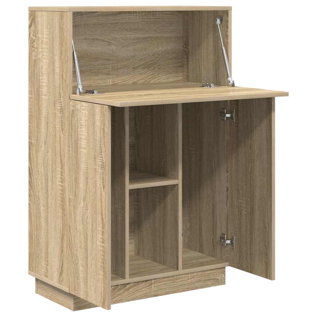 Bord med hylde Sonoma eg 71,5 x 31,5 x 106,5 cm Konstrueret træ