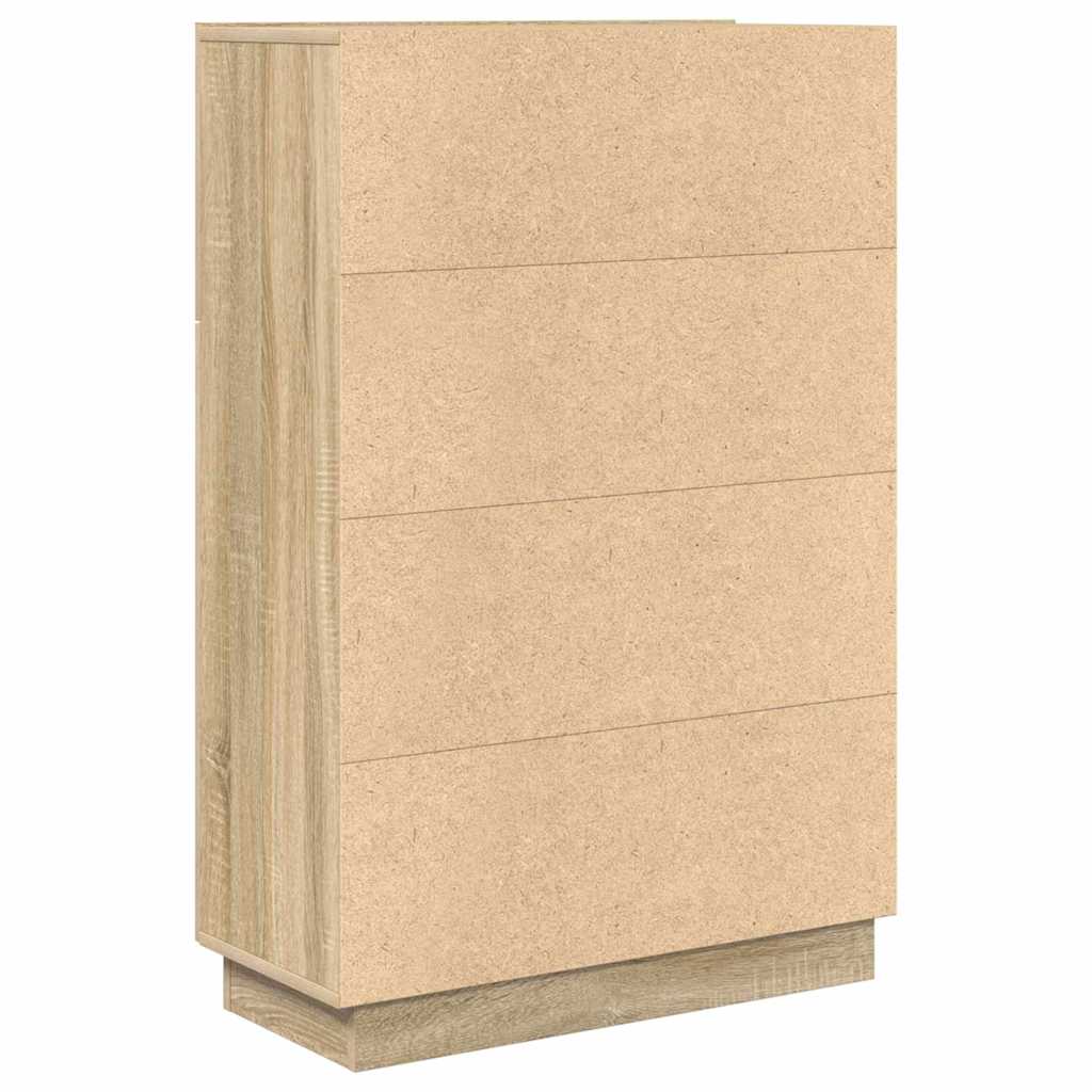 Bord med hylde Sonoma eg 71,5 x 31,5 x 106,5 cm Konstrueret træ