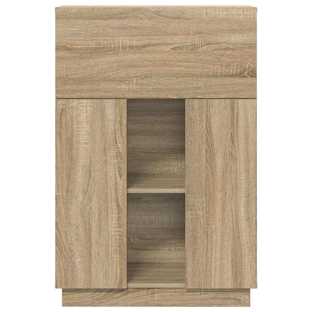 Bord med hylde Sonoma eg 71,5 x 31,5 x 106,5 cm Konstrueret træ