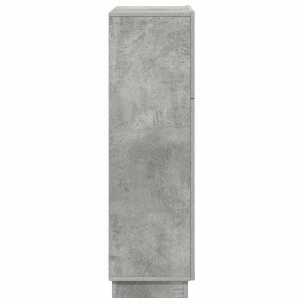 Bord med hylde Beton Grå 71,5 x 31,5 x 106,5 cm Konstrueret træ