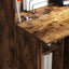 Bord med hylde Røget eg 71,5 x 31,5 x 106,5 cm Konstrueret træ