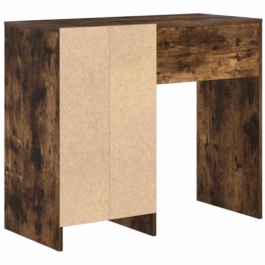 Bord med skuffe Røget eg 90 x 37.5 x 75 cm Konstrueret træ