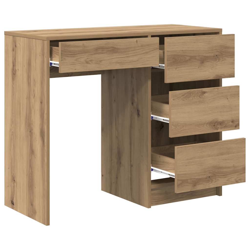 Bord Artisan Egetræ Konstrueret træ 90 x 37.5 x 75 cm